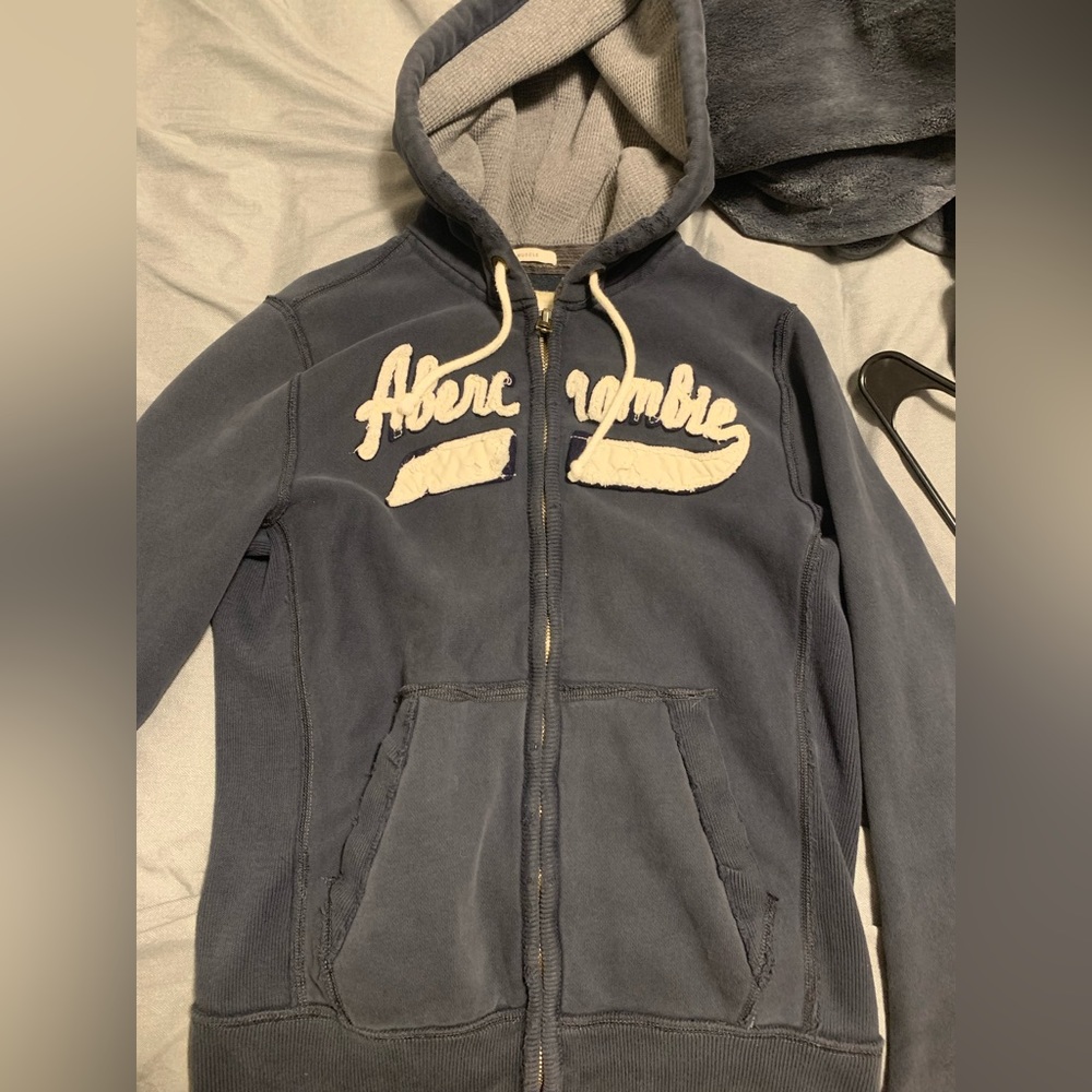 Abercrombie heavy distressed jacket